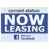 Coroplast Semi-Custom Yard Sign, Networking Now Leasing, 24 X 18