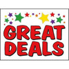 Aluminum Great Deals Amenity Sign, Stars, 24 X 18