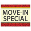 Aluminum Move In Special Yard Sign, Filigree, 24 X 18