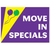 Aluminum Move In Specials Amenity Sign, Festive, 24 X 18