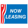 Aluminum Now Leasing Amenity Sign, Patriotic, 24 X 18
