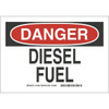 Brady 7 X 10" Plastic "Danger Diesel Fuel" Sign