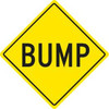 Bump Caution Sign, Reflective, 24 X 24