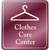 Clothes Care Center Interior Sign, Burgundy, 9 X 9-1/2