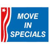 Coroplast Move In Specials Amenity Sign, Patriotic, 24 X 18