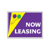 Coroplast Now Leasing Amenity Sign, Festive, 24 X 18
