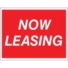 Coroplast Now Leasing Amenity Sign, Red And White