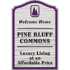 Custom Dimensional Designer Arch Sign, Wood Grain Finish, 24 X 36