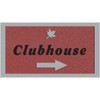 Custom Dimensional Sign With Straight Corners, Stucco Finish, 44 X 30