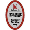 Custom Oval Dimensional Sign, Smooth Finish, 16 X 22