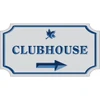 Custom V Groove Routed Dimensional Sign With Notched Corners, 44 X 30