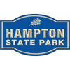 Custom V Groove Routed Dimensional Sign, Arched Top & Bottom, 60 X 36