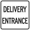 Delivery Entrance Sign, Reflective, 18 X 18