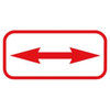 Directional Arrows Supplemental Sign Both Directions, Non-Reflective, 12 X 6"