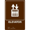 Elevator Braille Sign, 6 X 9