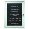 Enclosed Single Door Outdoor Directory Board With Lock, Wall Mount, 18 X 24"