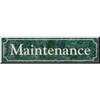 Front Engraved Sign, Green Marble, 8 X 2