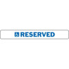 Handicapped Reserved Stop Block Sign, Reflective Aluminum, 20 X 2-1/2