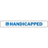 Handicapped Stop Block Sign, Reflective Aluminum, 20 X 2-1/2