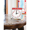 I'Ll Be Back At Clock Desk Sign, 5 X 8