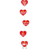 Lead In Series Yard Sign Kit, Hearts, 24 X 18, Package Of 5