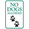 No Dogs Allowed Sign, Low Profile, Non-Reflective, 6 X 9