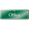 Office Interior Sign, Green, 9 X 3