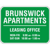 Ornamental Sign, 2-Sided, Non-Reflective, 18 X 12
