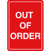 Out Of Order One-Sided Magnetic Decal, 5 X 7, Pack Of 5