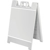 Plastic A-Frame With Channels, White, Large,