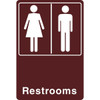 Restrooms Interior Sign, 6 X 9