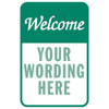 Semi-Custom Welcome Sign, Reflective, 18 X 24