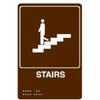 Stairs Interior Braille Sign, 6 X 9