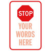 Stop Traffic Control Sign, Non-Reflective, 12 X 18