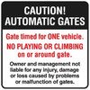 Timed For One Vehicle Sign, Non-Reflective, 24 X 24
