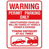 Towing/Graphic Sign, Reflective, 18 X 24"