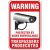 Trespassers Prosecuted Sign, Non-Reflective, 12 X 18 In