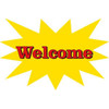 Welcome Static Cling Decals, 24 X 18