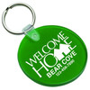 Custom Soft Plastic Circle Key Tag, Imprint On One Side