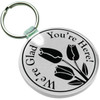 Soft Flexible Key Tag, Solid White, Circle