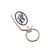 Soft Plastic Key Tag, Oval Shape With Imprint On One Side