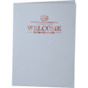 Personalized Welcome Folders, Foil Stamped Linen, Gray Package Of 100