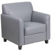 Flash Furniture Hercules Diplomat Series Gray Leather Chair
