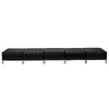 Flash Furniture Hercules Imagination Series Black Leather Five Seat Bench