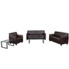 Flash Furniture Hercules Diplomat Series Reception Set In Brown