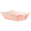 Empress Food Tray 3lb Red Plaid 2 / 250 Cs