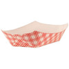 Empress Food Tray 2lb Red Plaid 4 / 250 Cs
