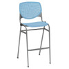 Kfi Seating Kool Stack Barstool, Sky Blue