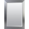 American Pride 31 X 41" Decorative Framed Beveled Mirror - 3" Brushed Nickel