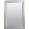 American Pride 25 X 35" Decorative Framed Beveled Mirror - 2.75" Brushed Nickel